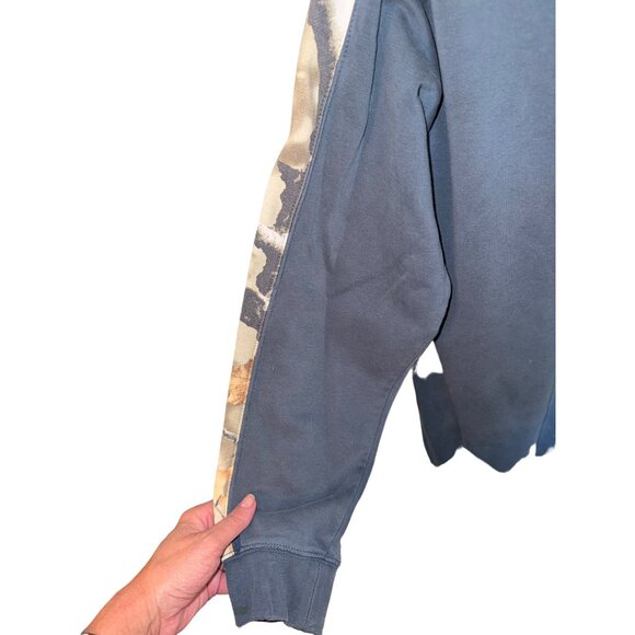 Legendary Whitetails Mens Hoodie Large Camouflage Lining Kangaroo Pocket Blue - Picture 13 of 15